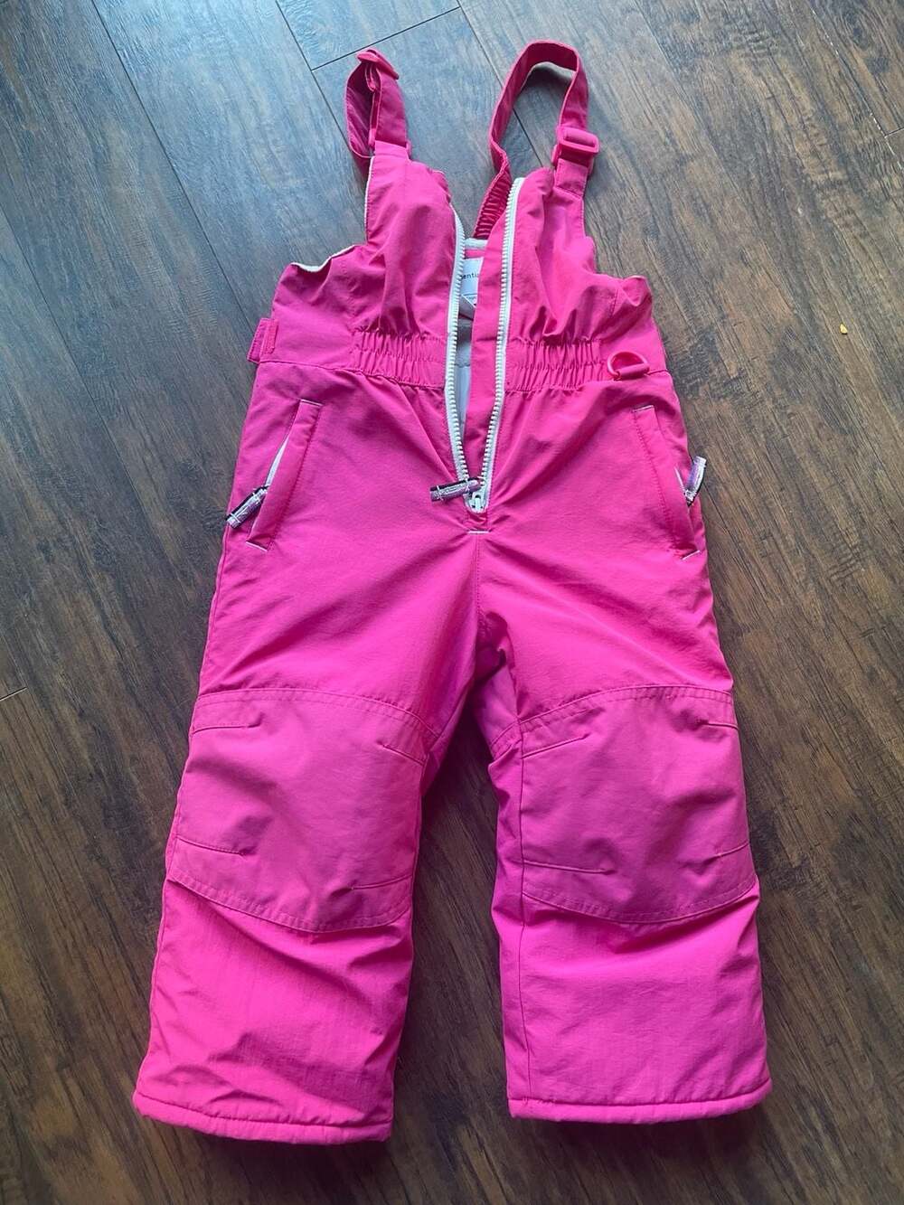 Amazon Essentials Toddler Girls Water-Resistant Insulated Snow Bib Pants, Pink,